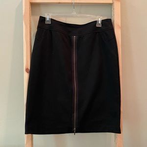 Black Pencil Skirt with Zipper